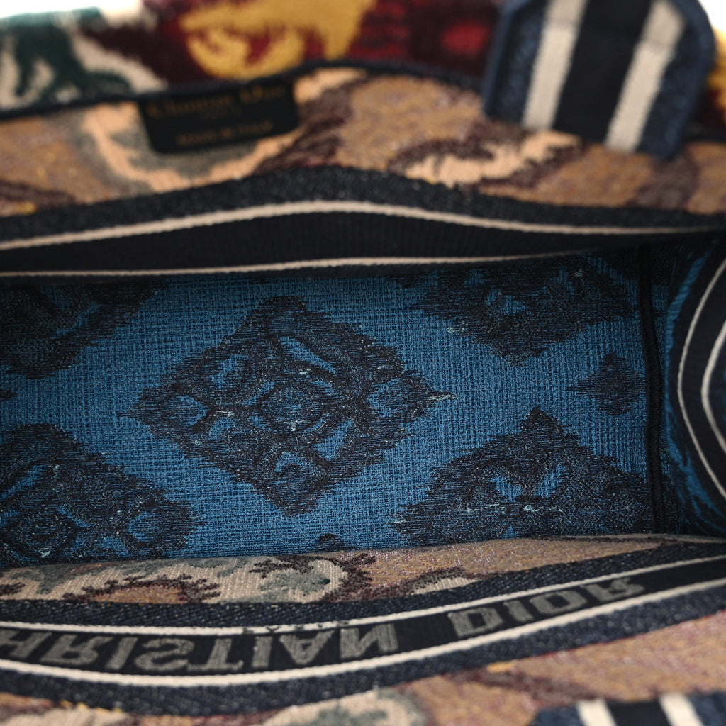 Canvas Embroidered Paisley Medium Book Tote Blue Multicolor £¨ Direct shipment via from wholesalehk.shop