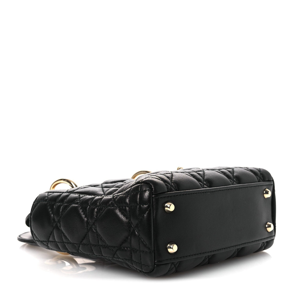 Lambskin Cannage Mini Lady Dior Black wholesalehk.shop