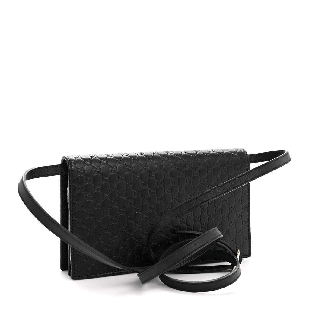Microguccissima Crossbody Wallet Black £¨ Direct shipment via from wholesalehk.shop