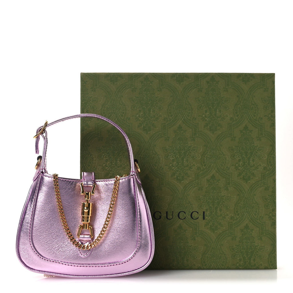 Laminated Nappa Nano Jackie 1961 Hobo Metallic Pink £¨ Direct shipment via from wholesalehk.shop
