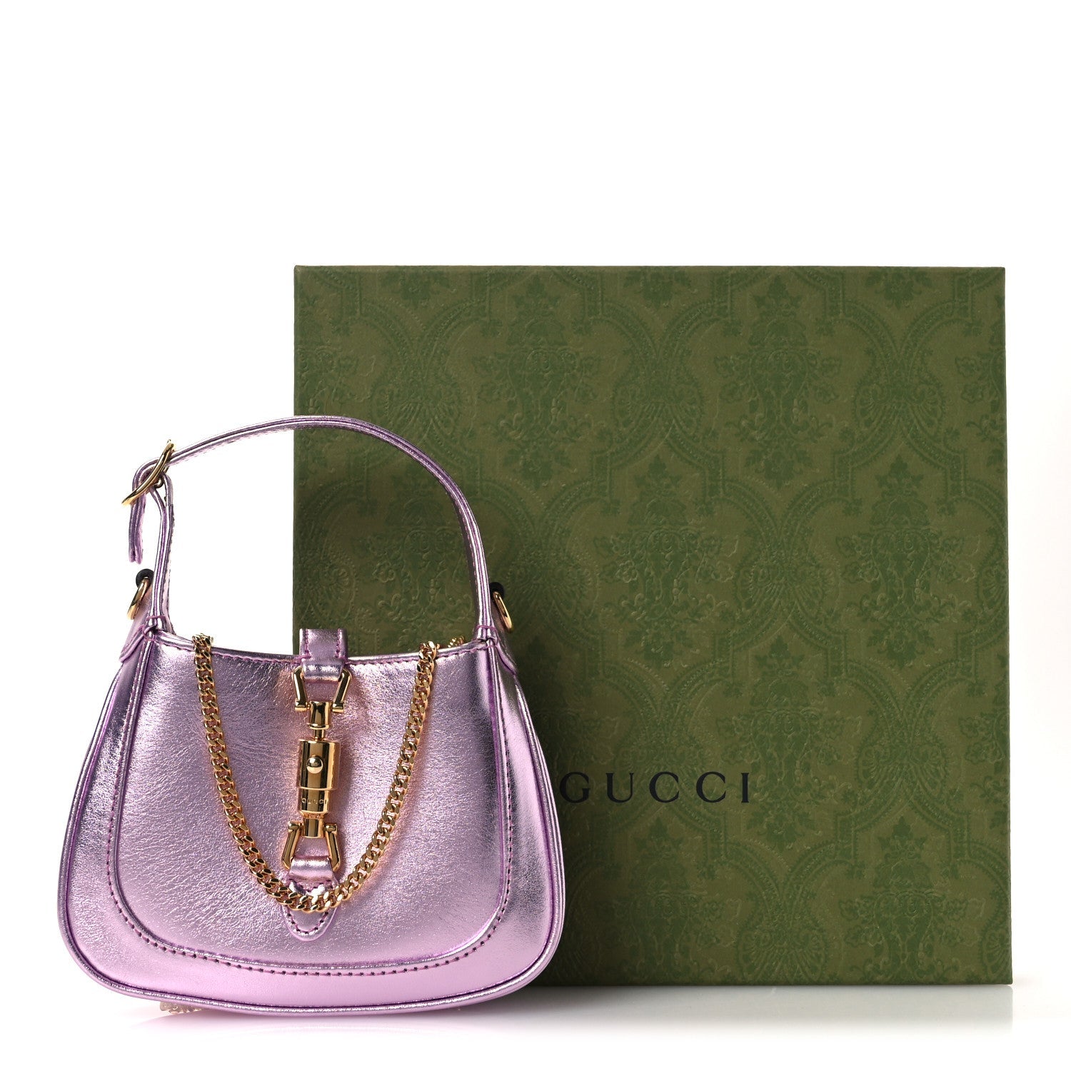 Laminated Nappa Nano Jackie 1961 Hobo Metallic Pink £¨ Direct shipment via from wholesalehk.shop