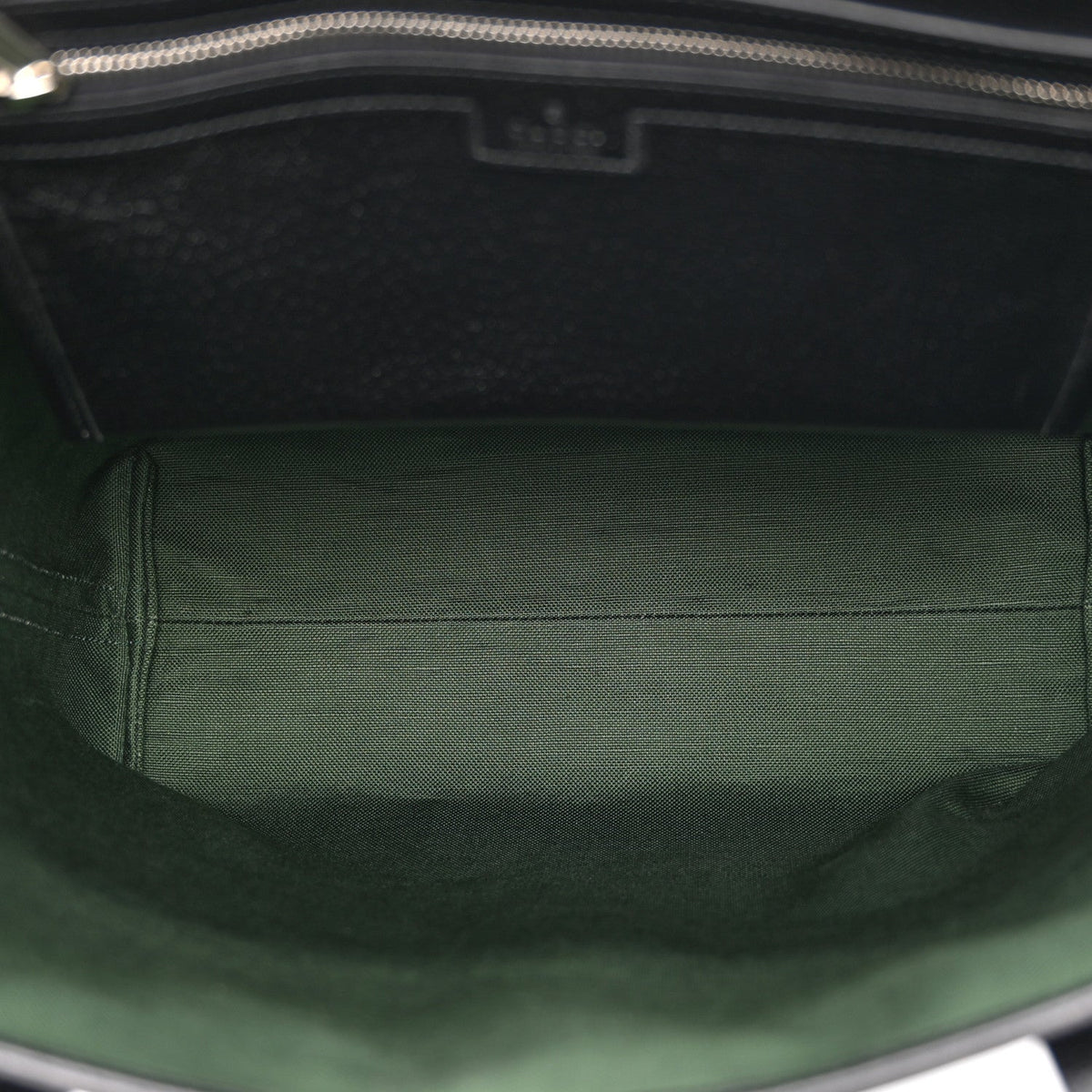 Textured Dollar Calfskin Web Medium Ophidia Tote Bag  Black wholesalehk.shop