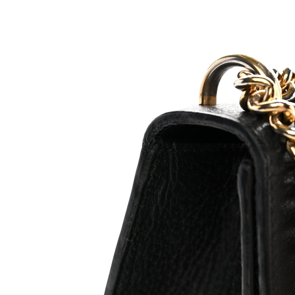 Grained Calfskin Bee Star Small Padlock Shoulder Bag Black £¨ Direct shipment via from wholesalehk.shop