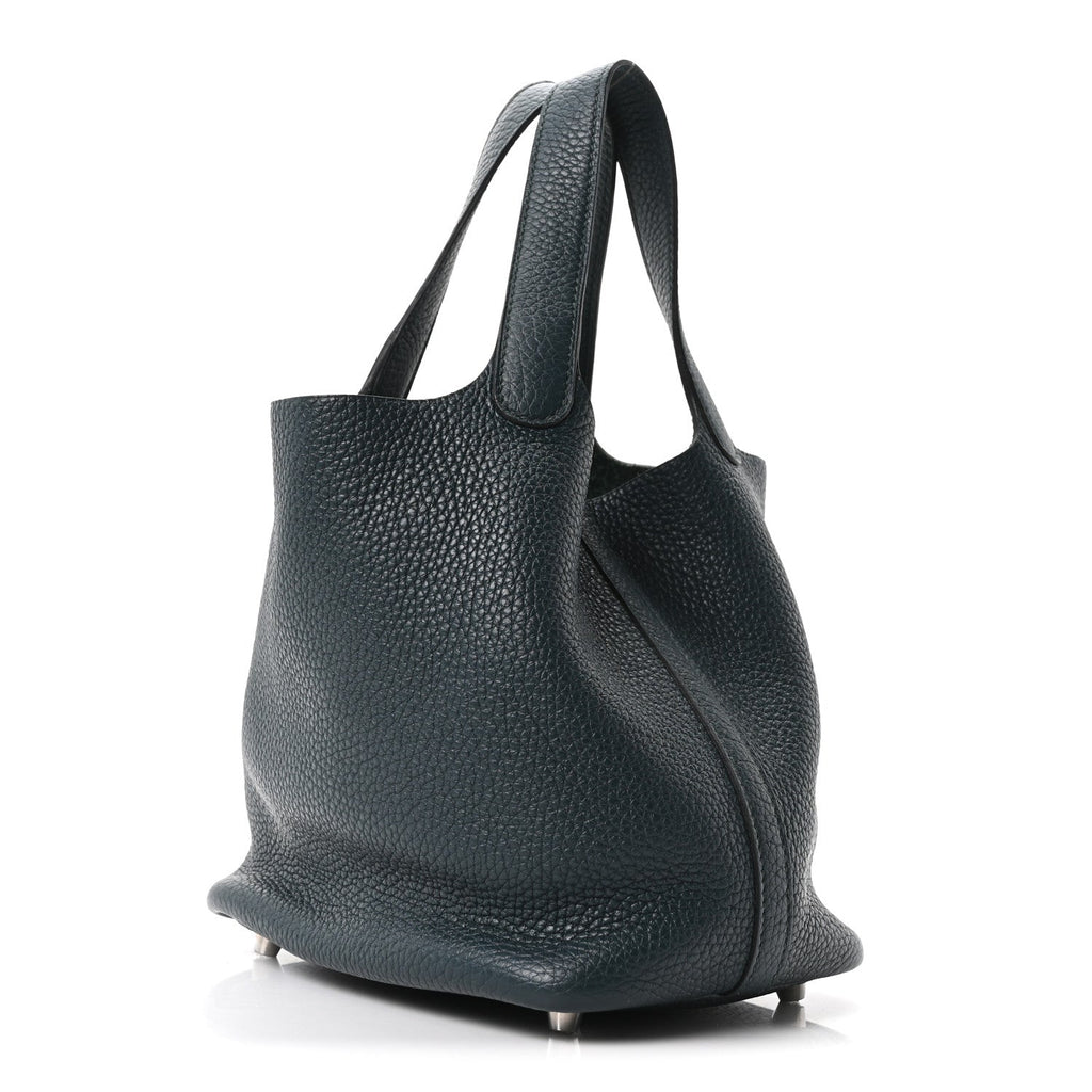 Taurillon Clemence Picotin Lock 18 PM Vert Cypress £¨ Direct shipment via from wholesalehk.shop