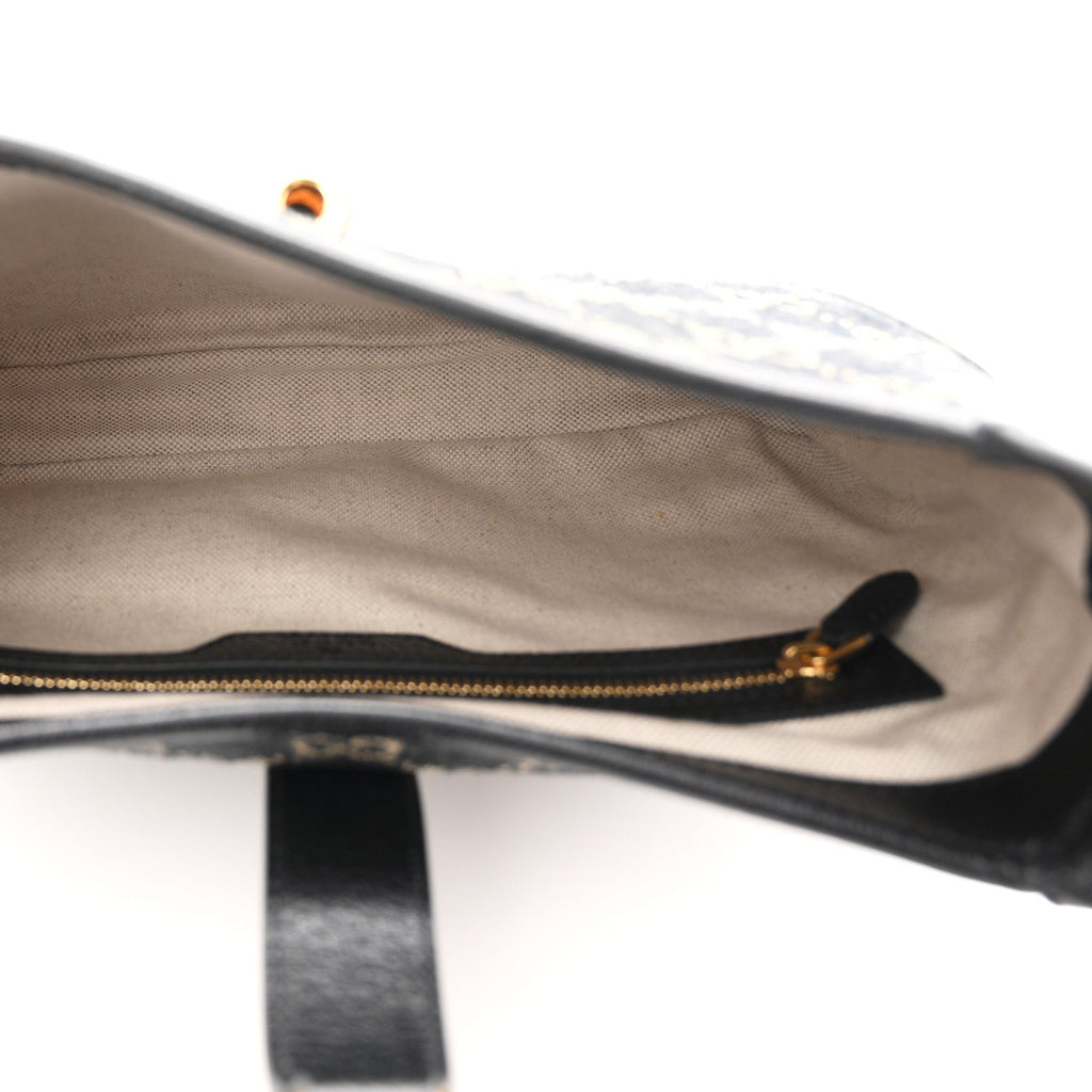Jacquard Denim GG Monogram Small Jackie 1961 Hobo Black Ivory £¨ Direct shipment via from wholesalehk.shop