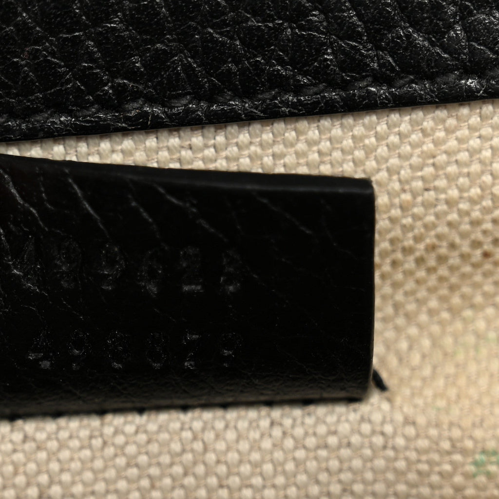 Dollar Calfskin Enamel Small Dionysus Shoulder Bag Black Electric Blue wholesalehk.shop