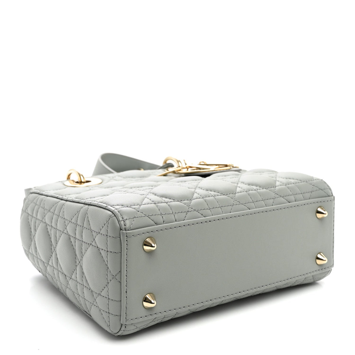 Lambskin Cannage Small My ABCDior Lady Dior Grey wholesalehk.shop