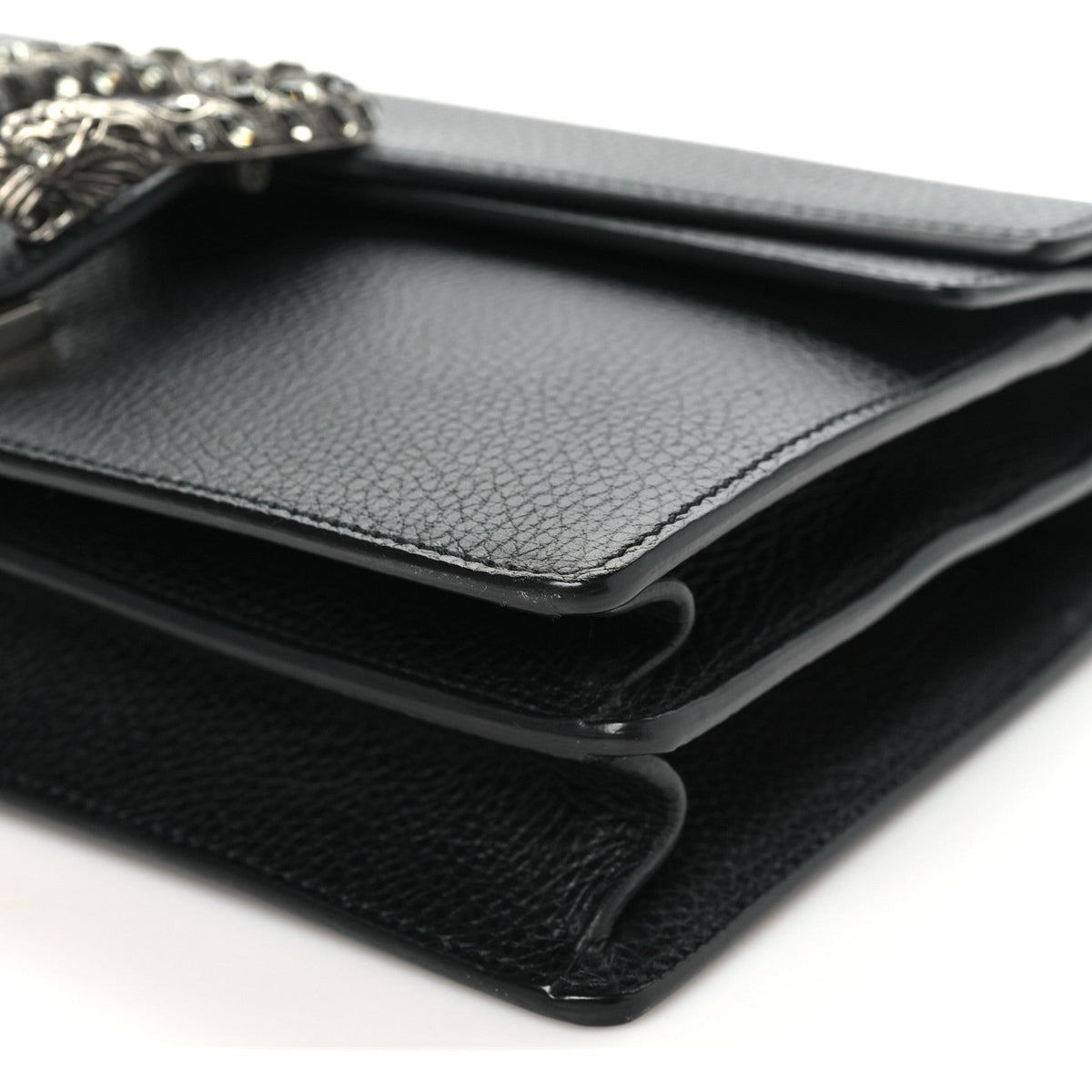 Pebbled Calfskin Small Dionysus Shoulder Bag Black wholesalehk.shop