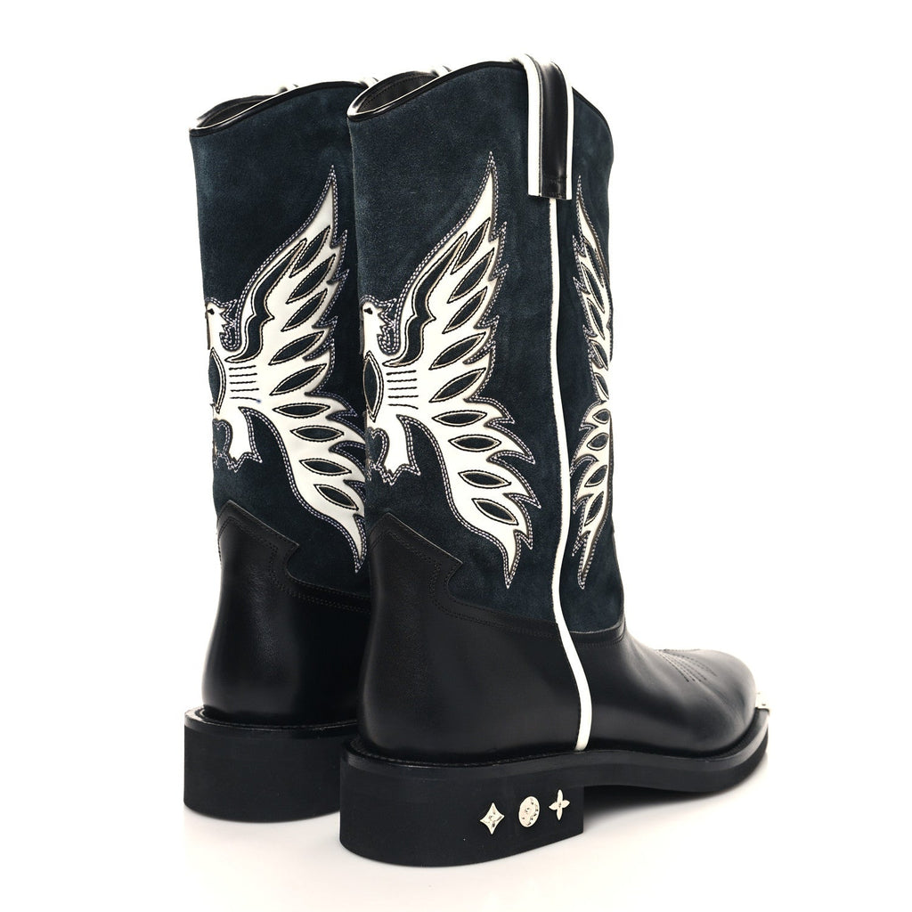 Calfskin Canyon Mens Cowboy Boots 9 Black £¨ Direct shipment via from wholesalehk.shop