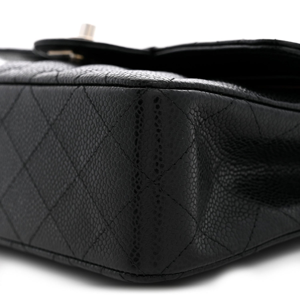 Caviar Quilted Small Double Flap Black wholesalehk.shop