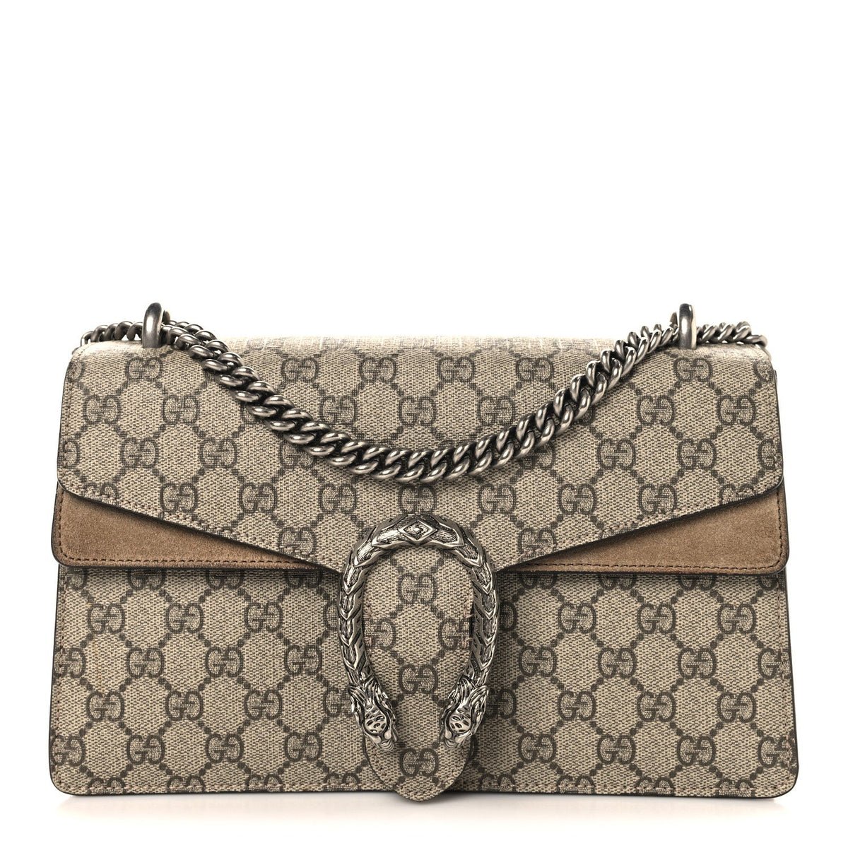 GG Supreme Monogram Small Dionysus Shoulder Bag Taupe wholesalehk.shop