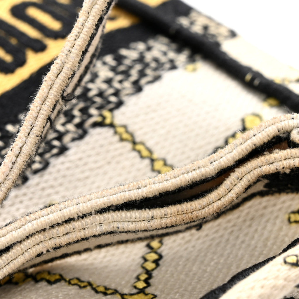 Canvas Embroidered Pixel Zodiac Mini Book Tote Phone Bag Latte Multicolor £¨ Direct shipment via from wholesalehk.shop