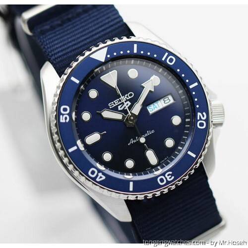 Seiko 5 Sports Automatic SKX Blue Dial Blue NATO Strap Watch For Men - SRPD51K2 wholesalehk.shop