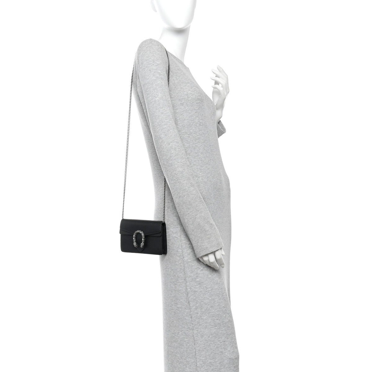 Calfskin Super Mini Dionysus Shoulder Bag Black wholesalehk.shop