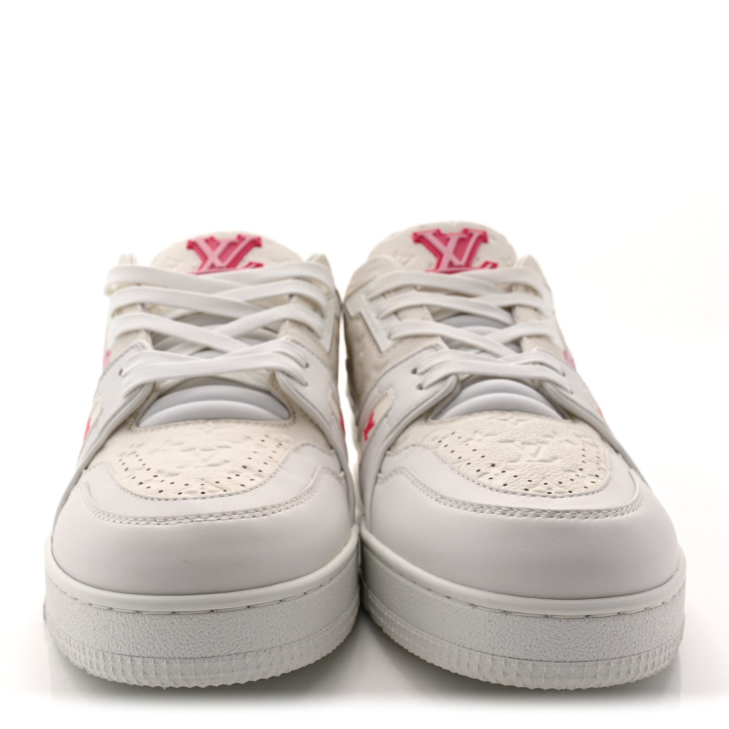 LV X TM Embossed Monogram Cherry Blossom LV Trainer Sneakers 41 White £¨ Direct shipment via from wholesalehk.shop