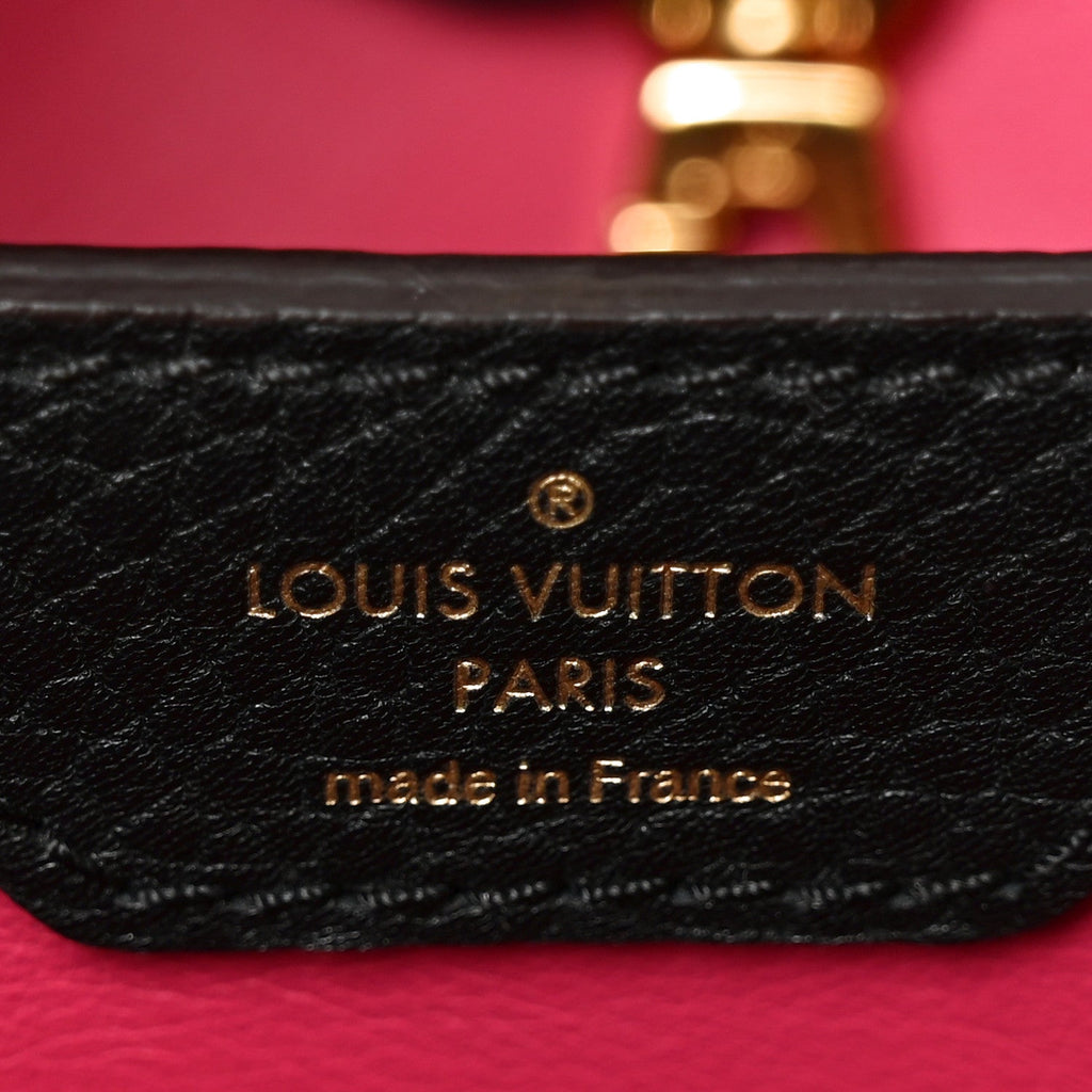 Taurillon Capucines PM Black £¨ Direct shipment via from wholesalehk.shop