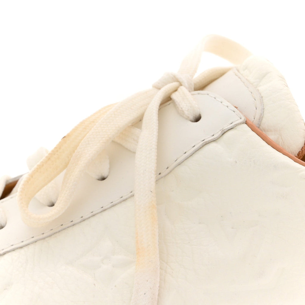 Grained Calfskin Embossed Monogram Mens Beverly Hills Sneakers 8.5 White £¨ Direct shipment via from wholesalehk.shop