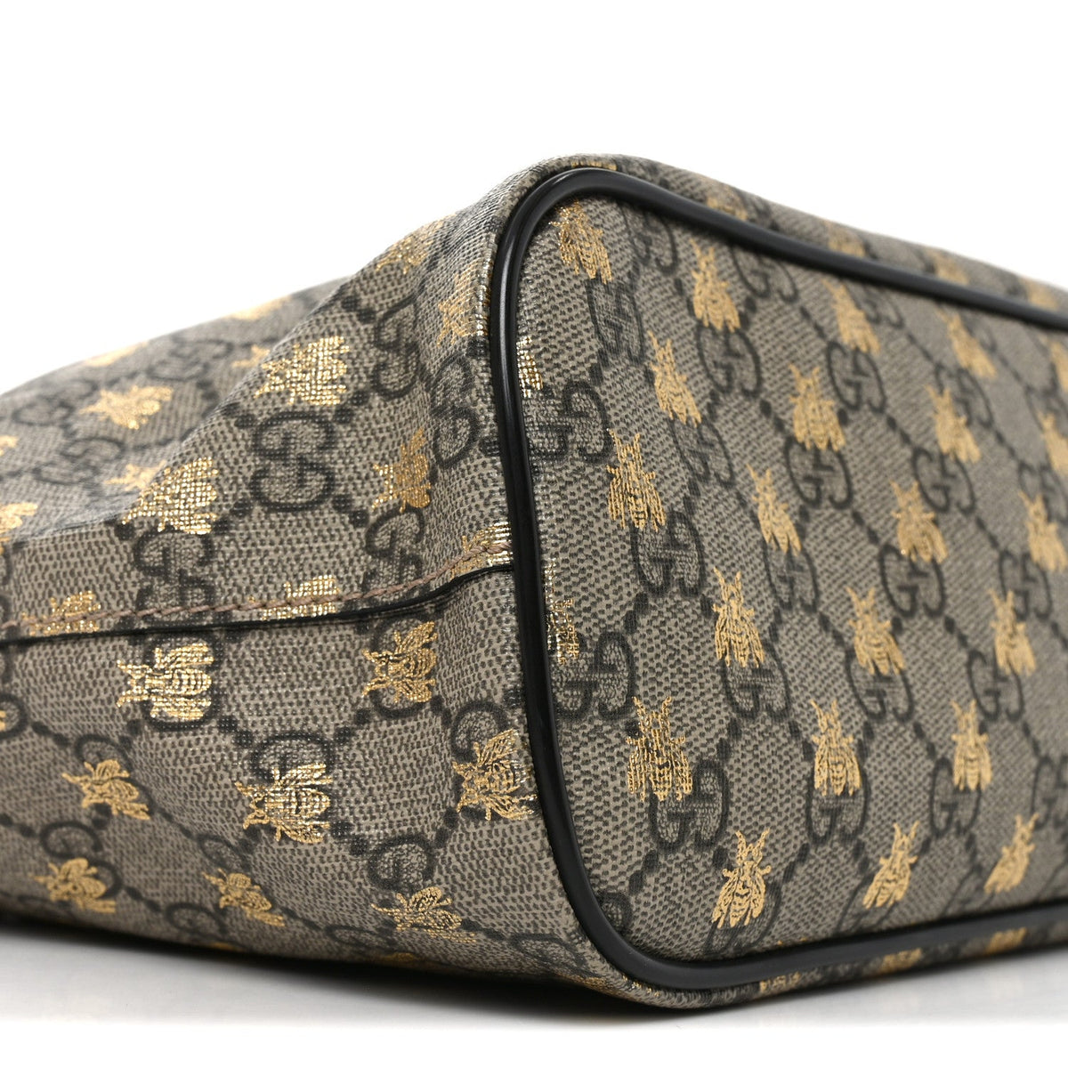 Soft GG Supreme Monogram Bees Small Crossbody Tote Beige Oro Black wholesalehk.shop
