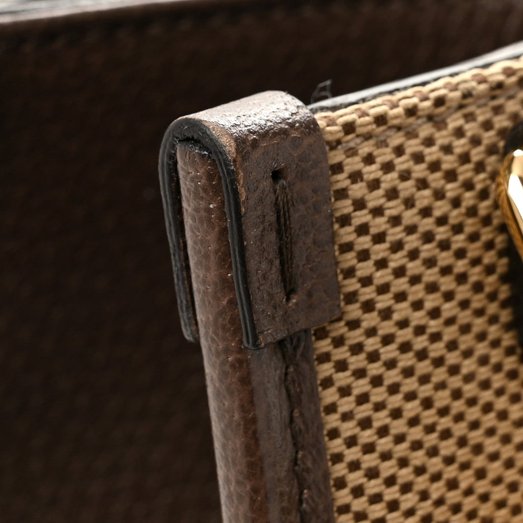 Monogram Jumbo GG Textured Dollar Calfskin Web Tote Bag Camel Ebony New Acero wholesalehk.shop