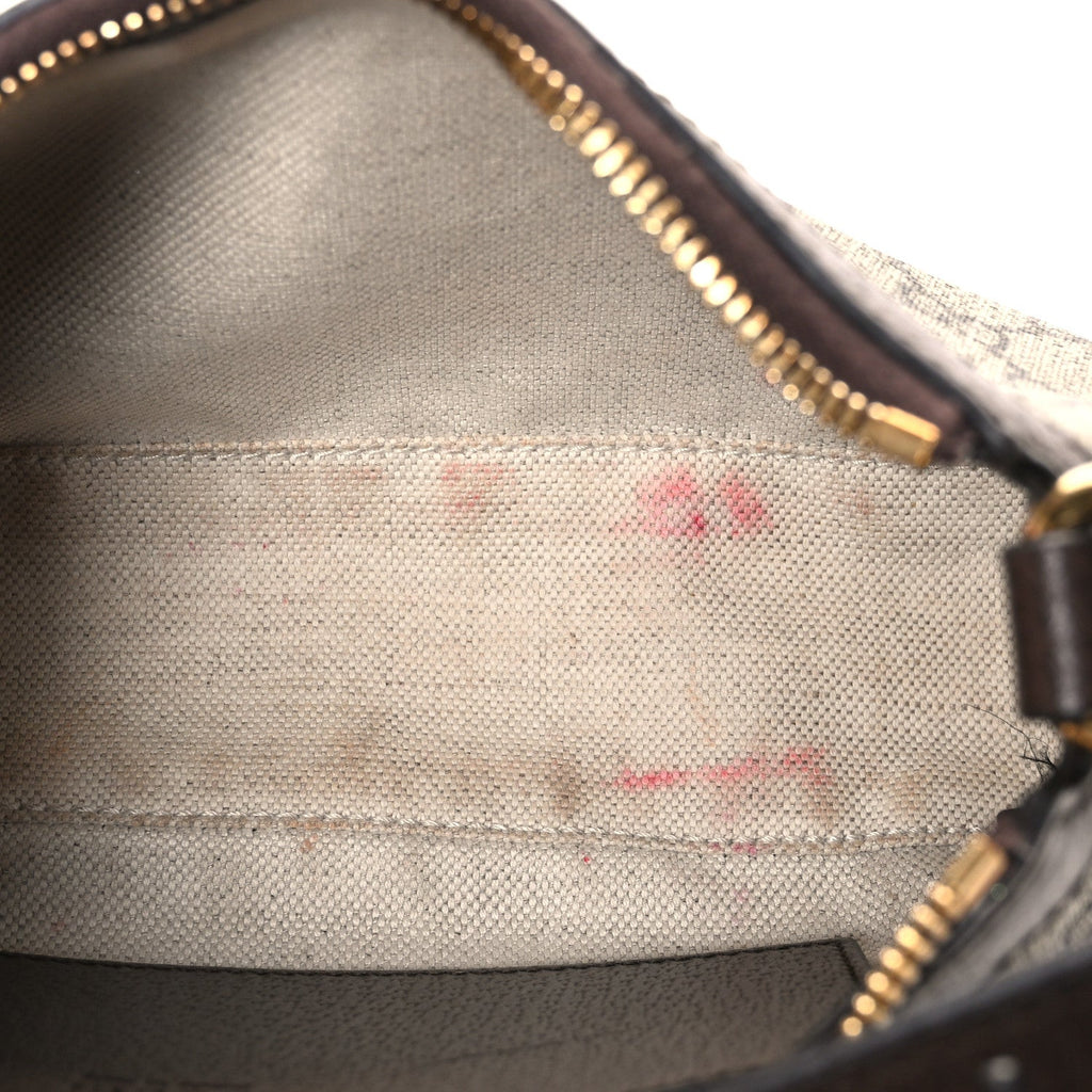 GG Supreme Monogram Textured Dollar Calfskin Small Ophidia Hobo Beige Ebony New Acero wholesalehk.shop