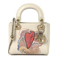 Calfskin Niki De Saint Phalle Dioramour Mini Supple Lady Dior White Multicolor wholesalehk.shop