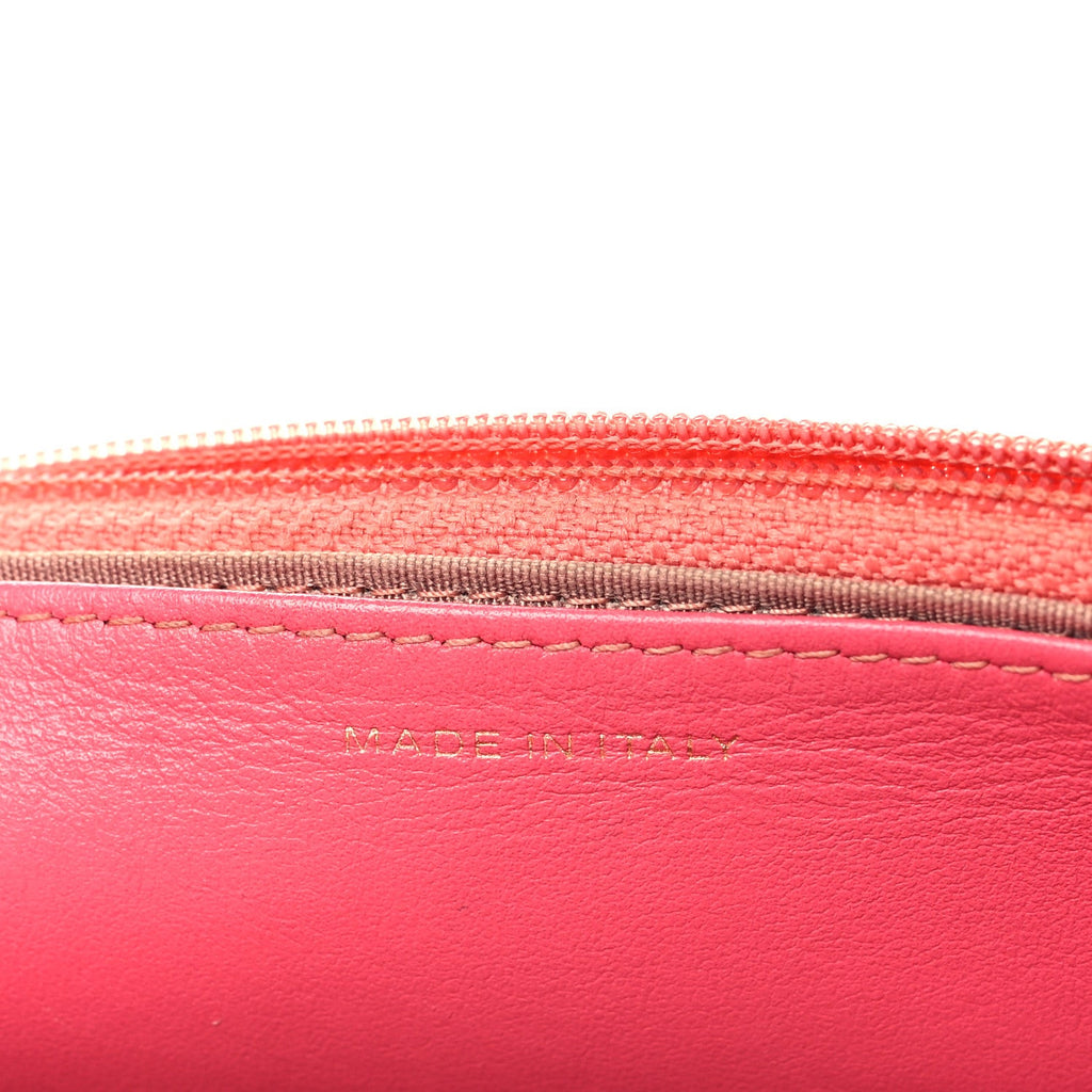 Wool Tweed Lambskin Quilted Chanel 19 Wallet On Chain WOC Coral Pink wholesalehk.shop