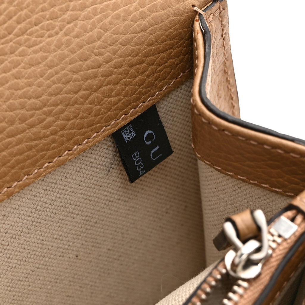 Dollar Calfskin Crystal Small Dionysus Shoulder Bag Natural Tan Black Diamond wholesalehk.shop