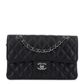 Caviar Quilted Small Double Flap Black wholesalehk.shop