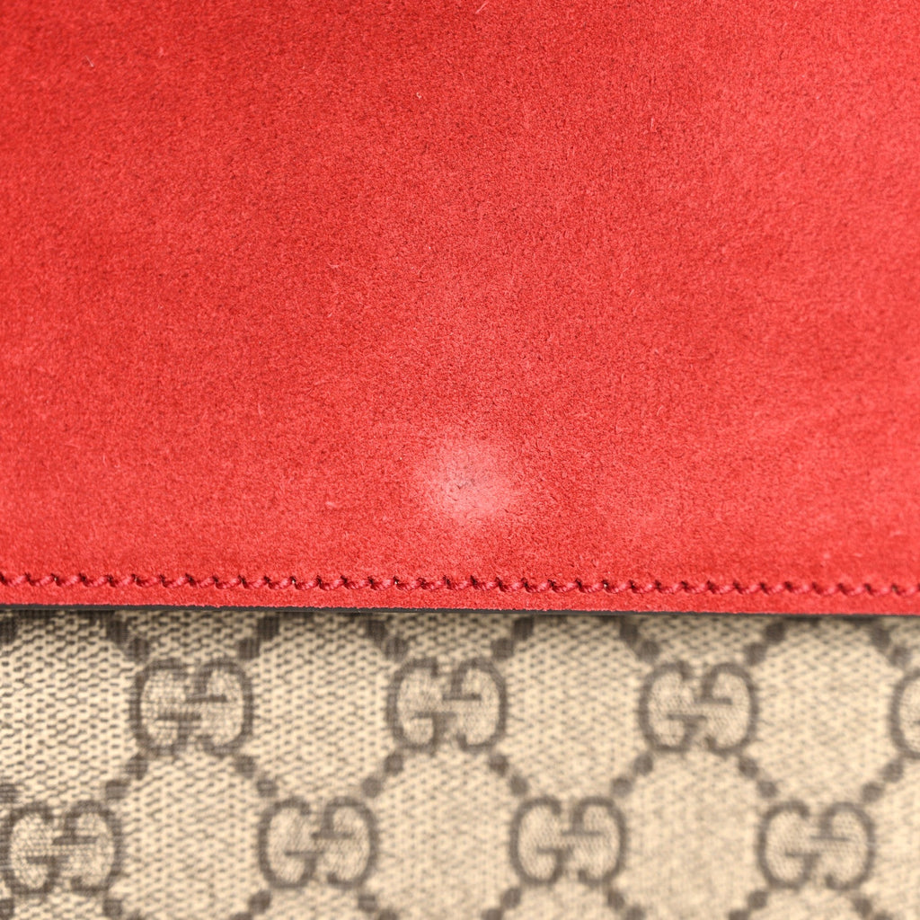 GG Supreme Monogram Small Dionysus Shoulder Bag Red wholesalehk.shop