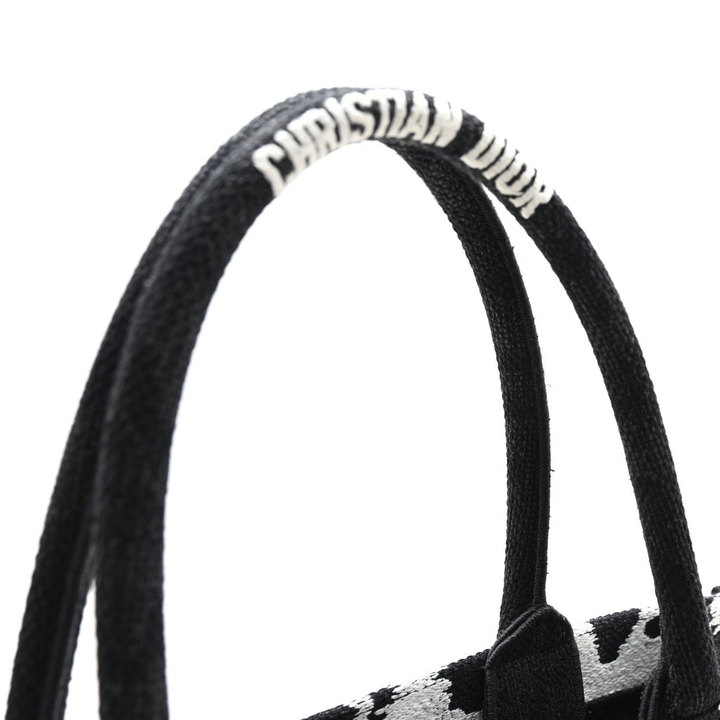 Canvas Embroidered Medium Paris Book Tote Black White £¨ Direct shipment via from wholesalehk.shop