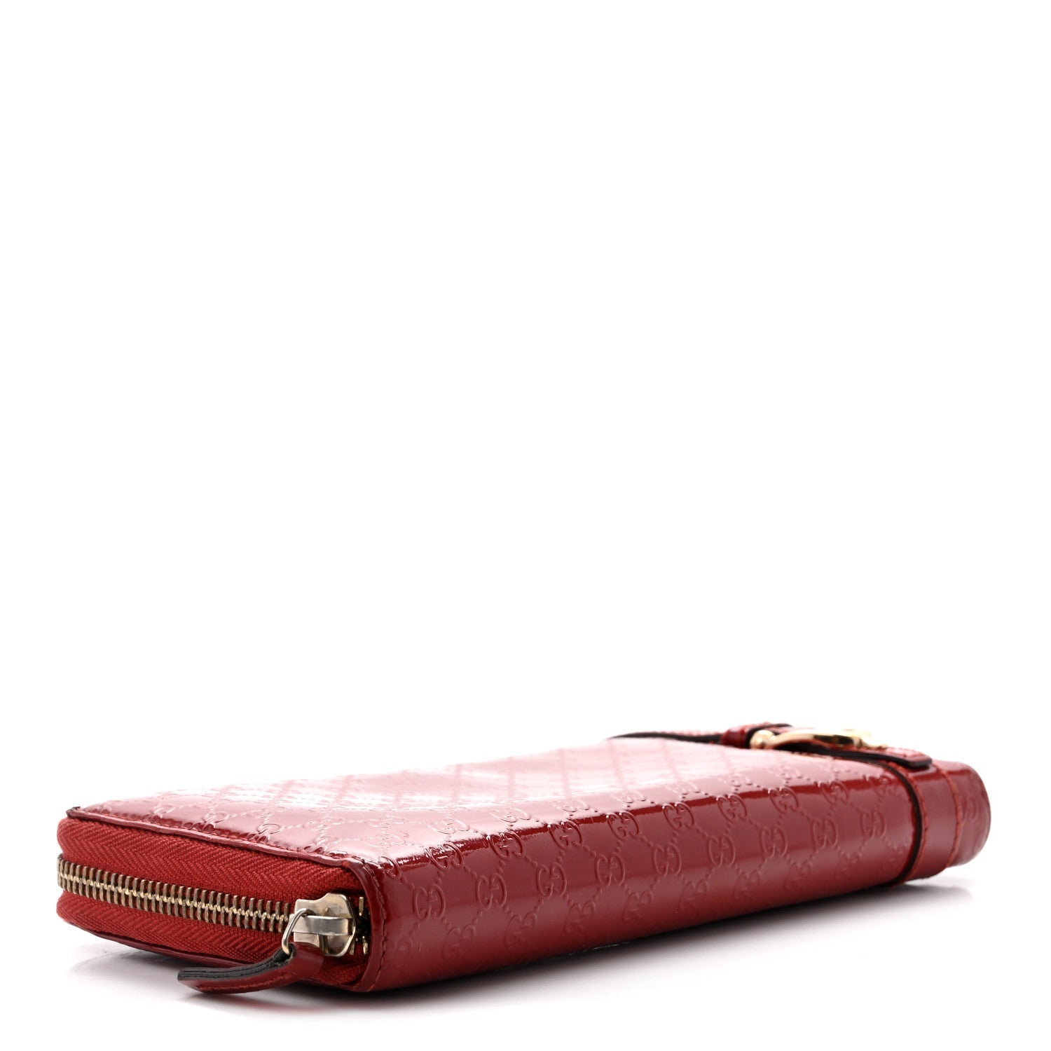 Patent Microguccissima Zip Around Wallet Rose Bed £¨ Direct shipment via from wholesalehk.shop