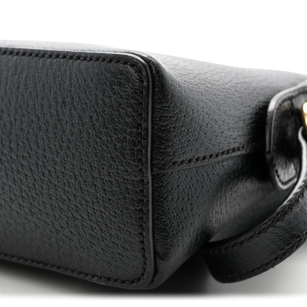 Calfskin GG Web Small Ophidia Dome Shoulder Bag Black wholesalehk.shop