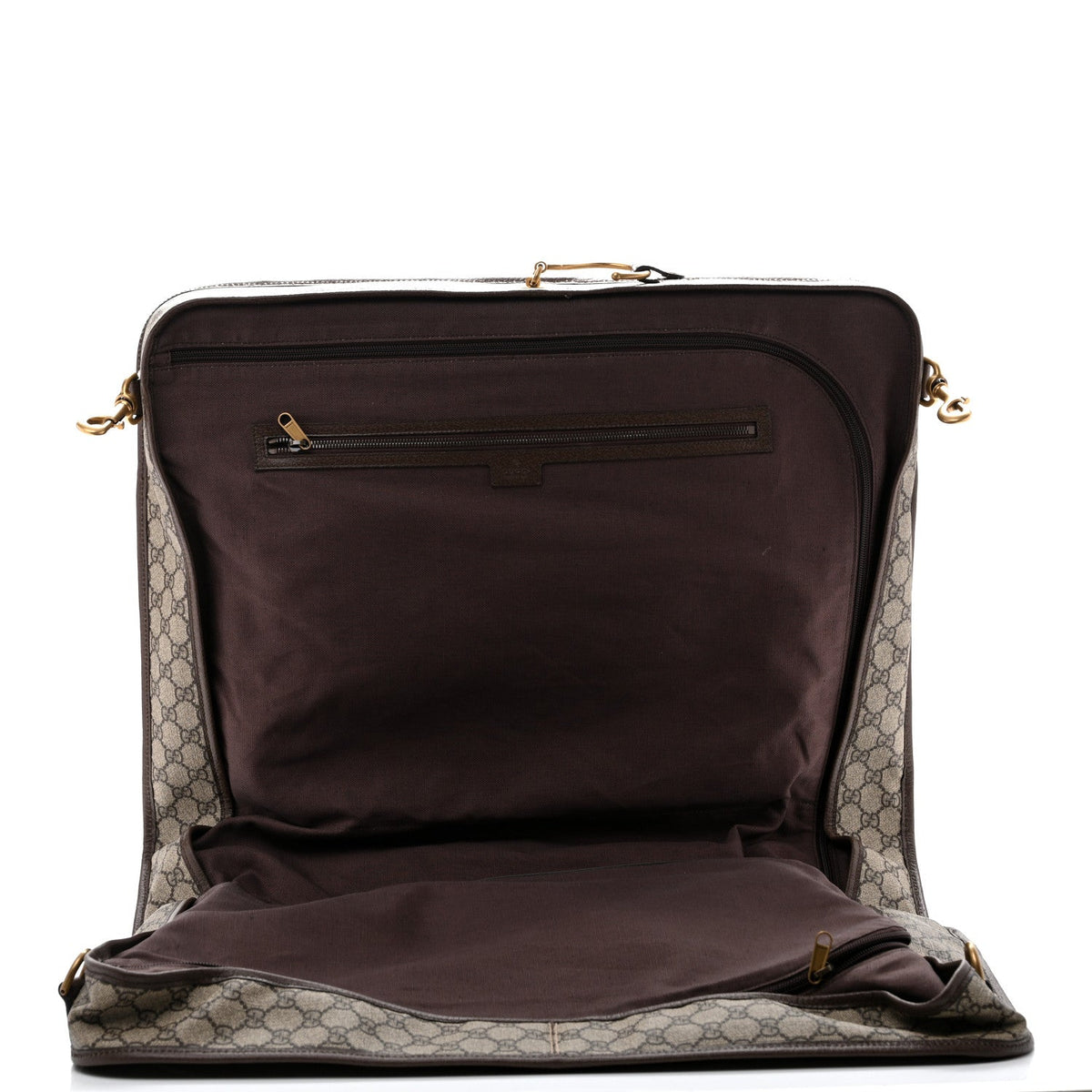 GG Supreme Monogram Textured Dollar Calfskin Web Ophidia Savoy Garment Bag Beige Ebony New Acero wholesalehk.shop