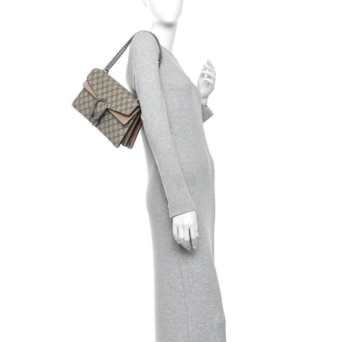 GG Supreme Monogram Small Dionysus Shoulder Bag Taupe wholesalehk.shop
