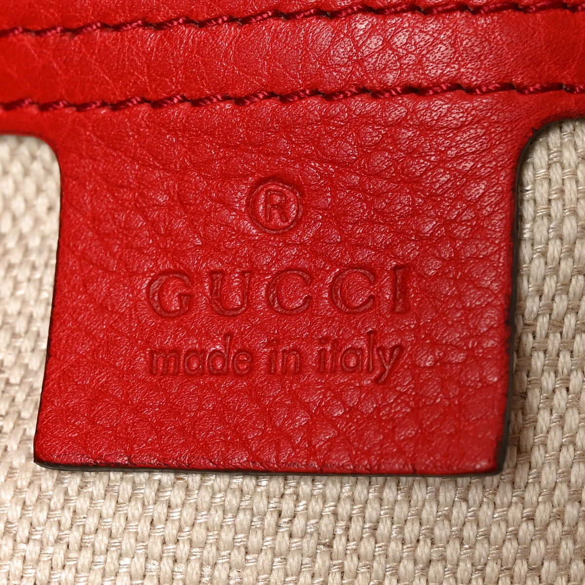 Pebbled Calfskin Large Soho Shoulder Bag Red wholesalehk.shop