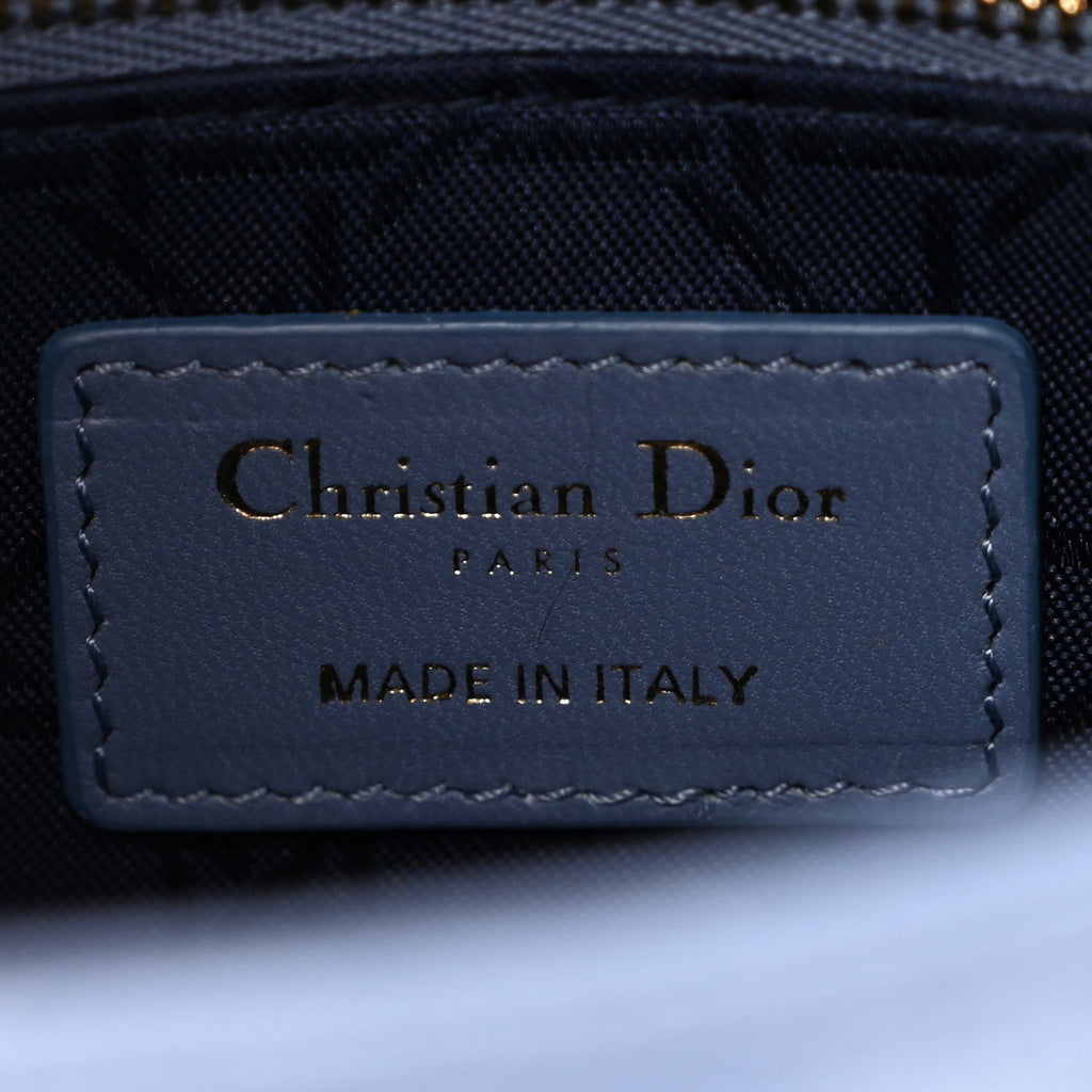 Lambskin Cannage Small My ABCDior Lady Dior Denim Blue wholesalehk.shop