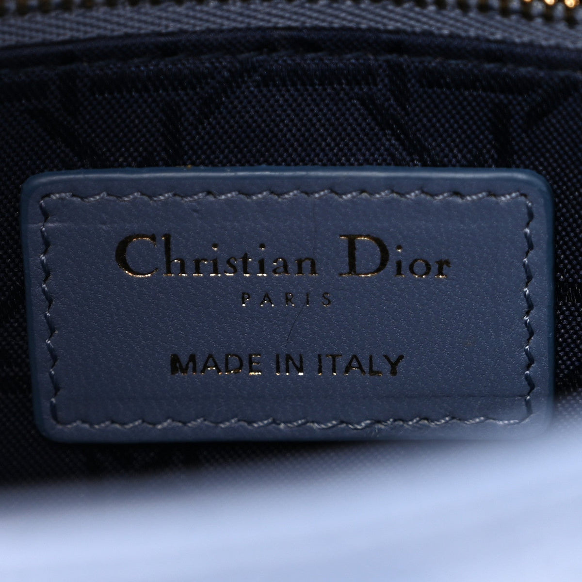 Lambskin Cannage Small My ABCDior Lady Dior Denim Blue wholesalehk.shop