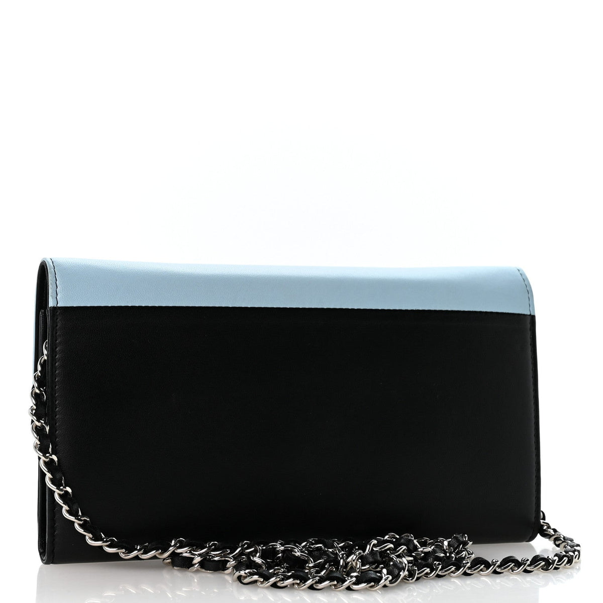 Lambskin Airlines Wallet On Chain WOC Blue Black Red wholesalehk.shop