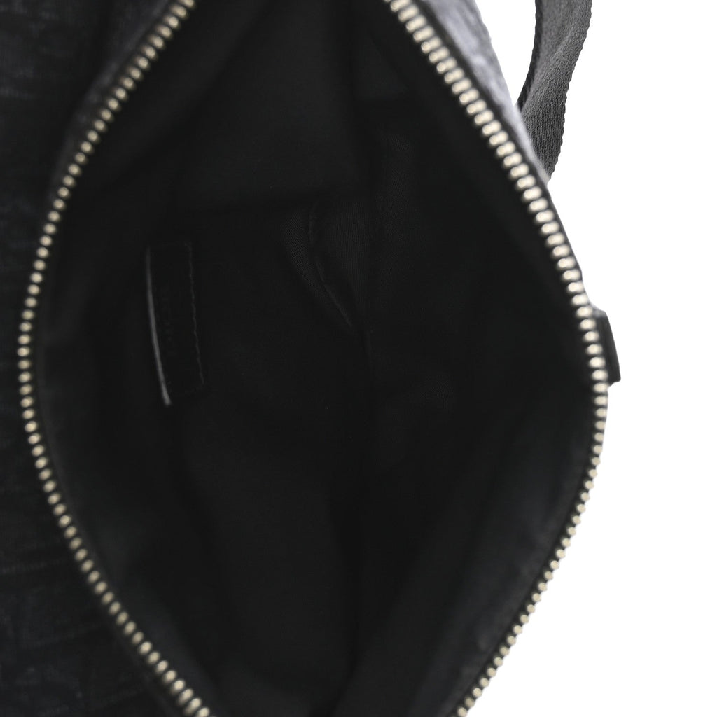 Oblique Mens Saddle Bag Black Blue wholesalehk.shop