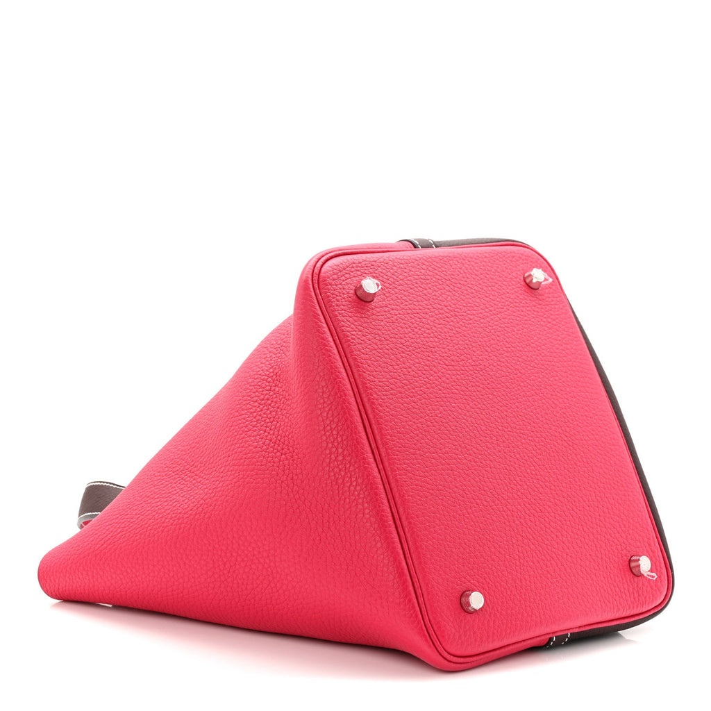 Taurillon Clemence Casaque Picotin Lock 18 PM Rouge Sellier Framboise £¨ Direct shipment via from wholesalehk.shop