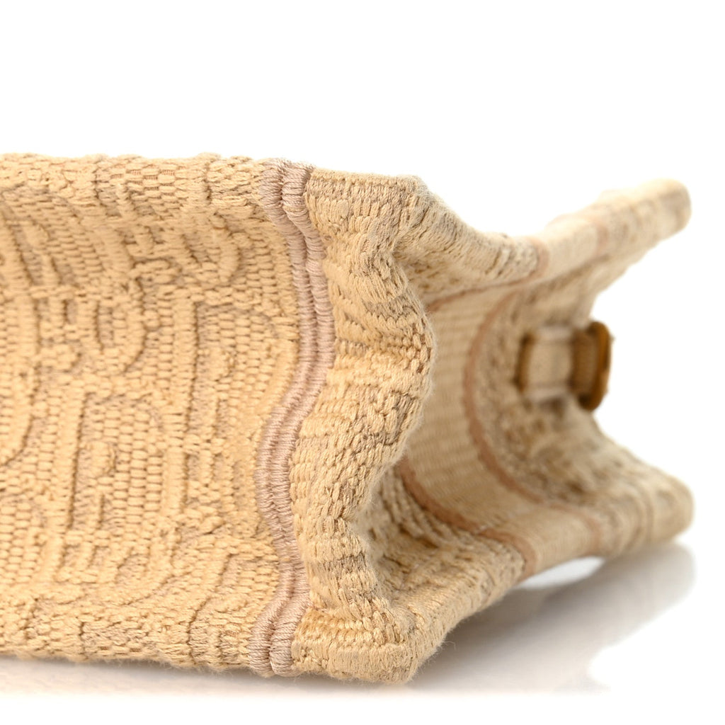Raffia Oblique Mini Toile De Jouy Book Tote With Strap Beige £¨ Direct shipment via from wholesalehk.shop
