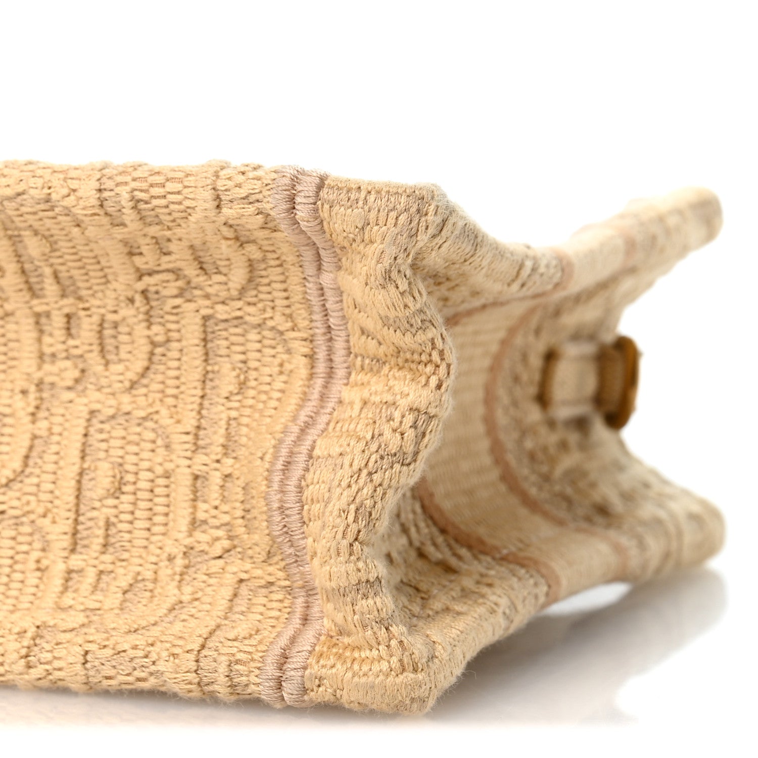 Raffia Oblique Mini Toile De Jouy Book Tote With Strap Beige £¨ Direct shipment via from wholesalehk.shop