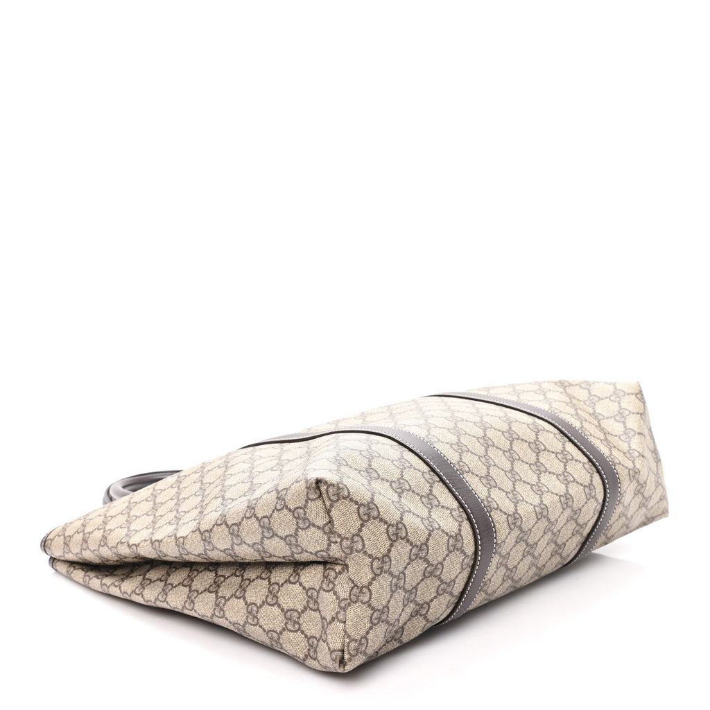 GG Plus Monogram Joy Vertical Tote Dark Brown wholesalehk.shop