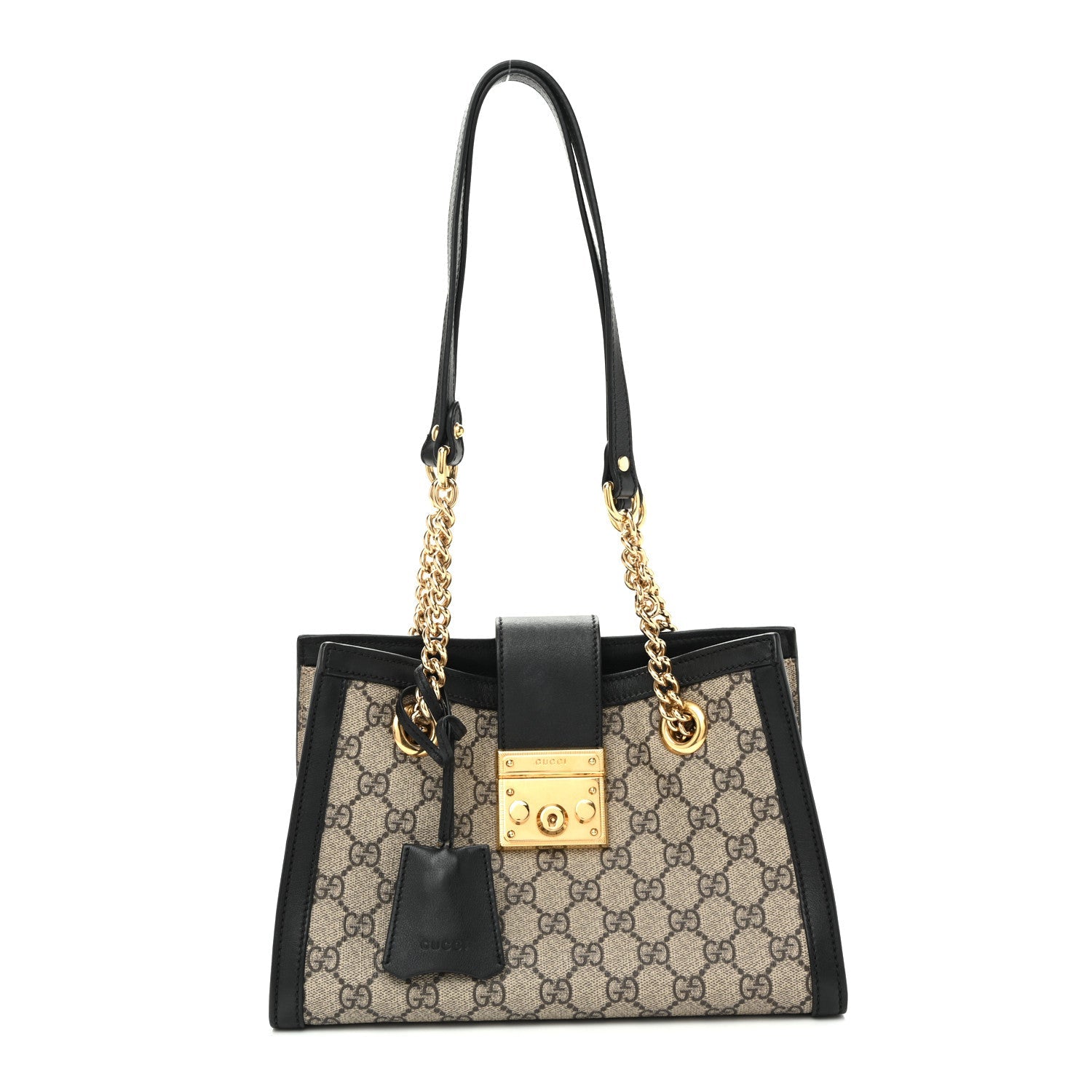 GG Supreme Monogram Small Padlock Tote Black £¨ Direct shipment via from wholesalehk.shop