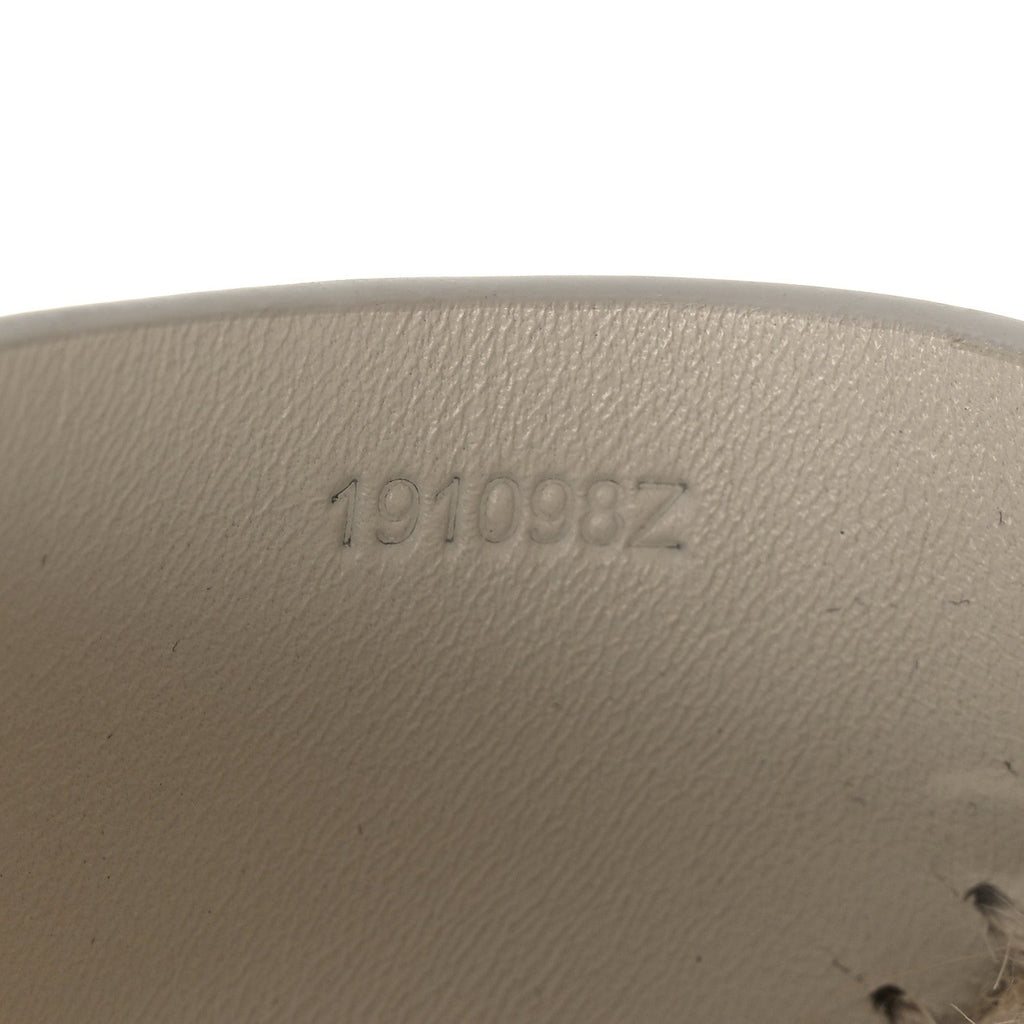 Calfskin Tipoli Espadrille Wedges 38 White wholesalehk.shop