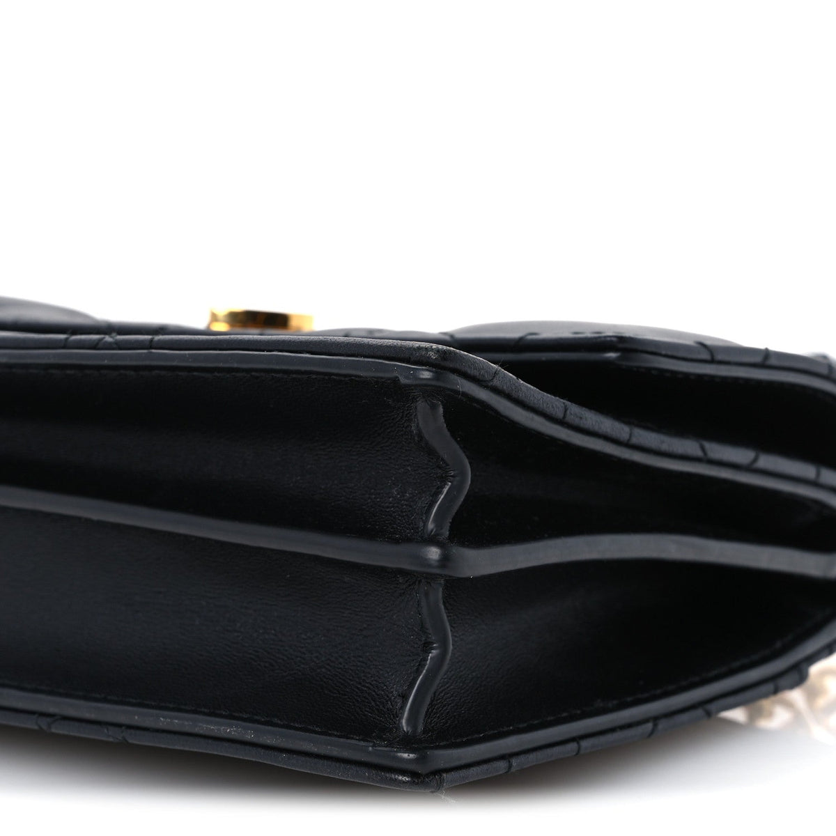 Lambskin Enamel Macrocannage Dioramour Mini Miss Caro Bag Black Red wholesalehk.shop