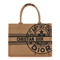 Canvas Jute Embroidered Medium Book Tote Black Beige £¨ Direct shipment via from wholesalehk.shop