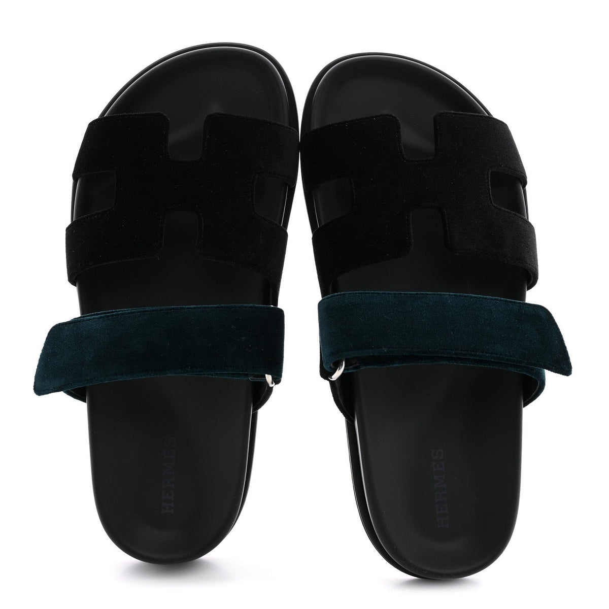 Velvet Womens Chypre Sandals 36 Black Vert Mousse wholesalehk.shop