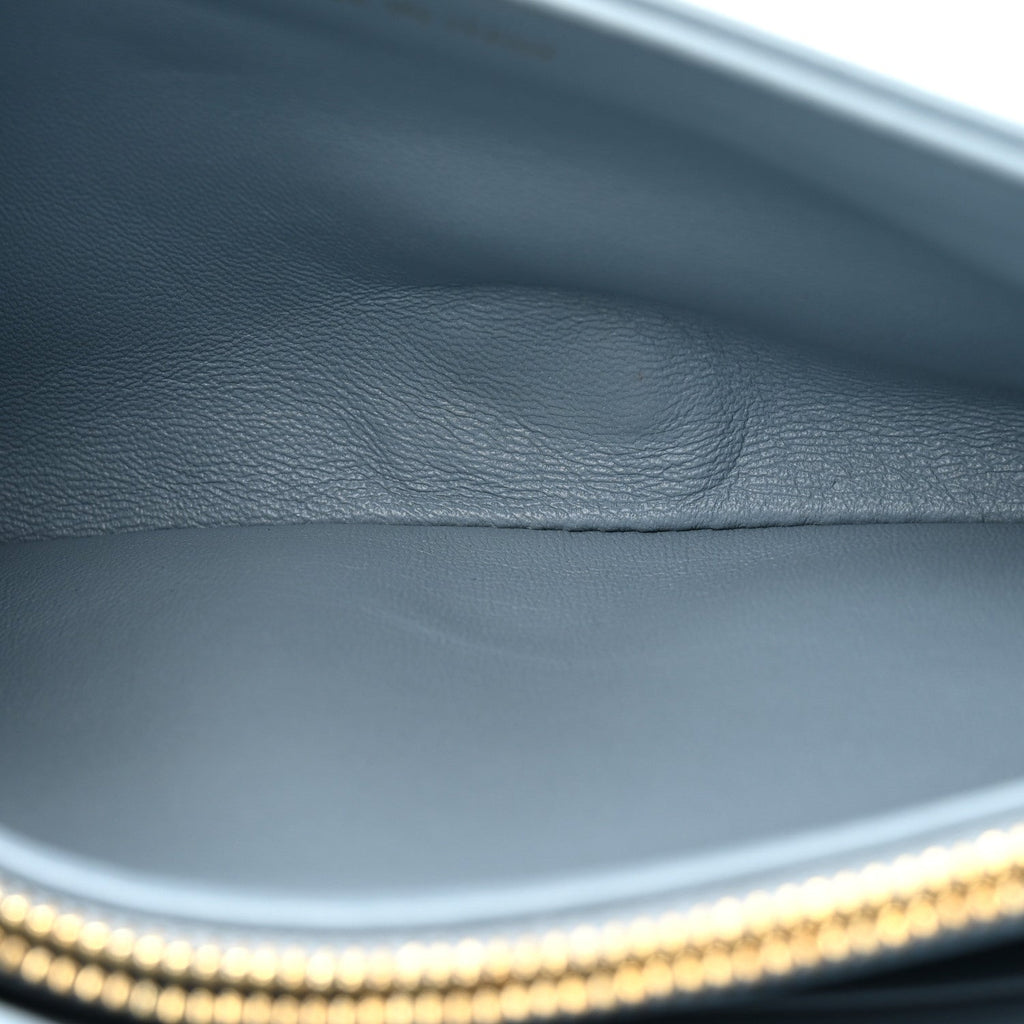 Lambskin Macrocannage Mini Dior Caro Bag Cloud Blue wholesalehk.shop