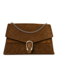 Suede GG Debossed Large Dionysus Shoulder Bag Brown wholesalehk.shop